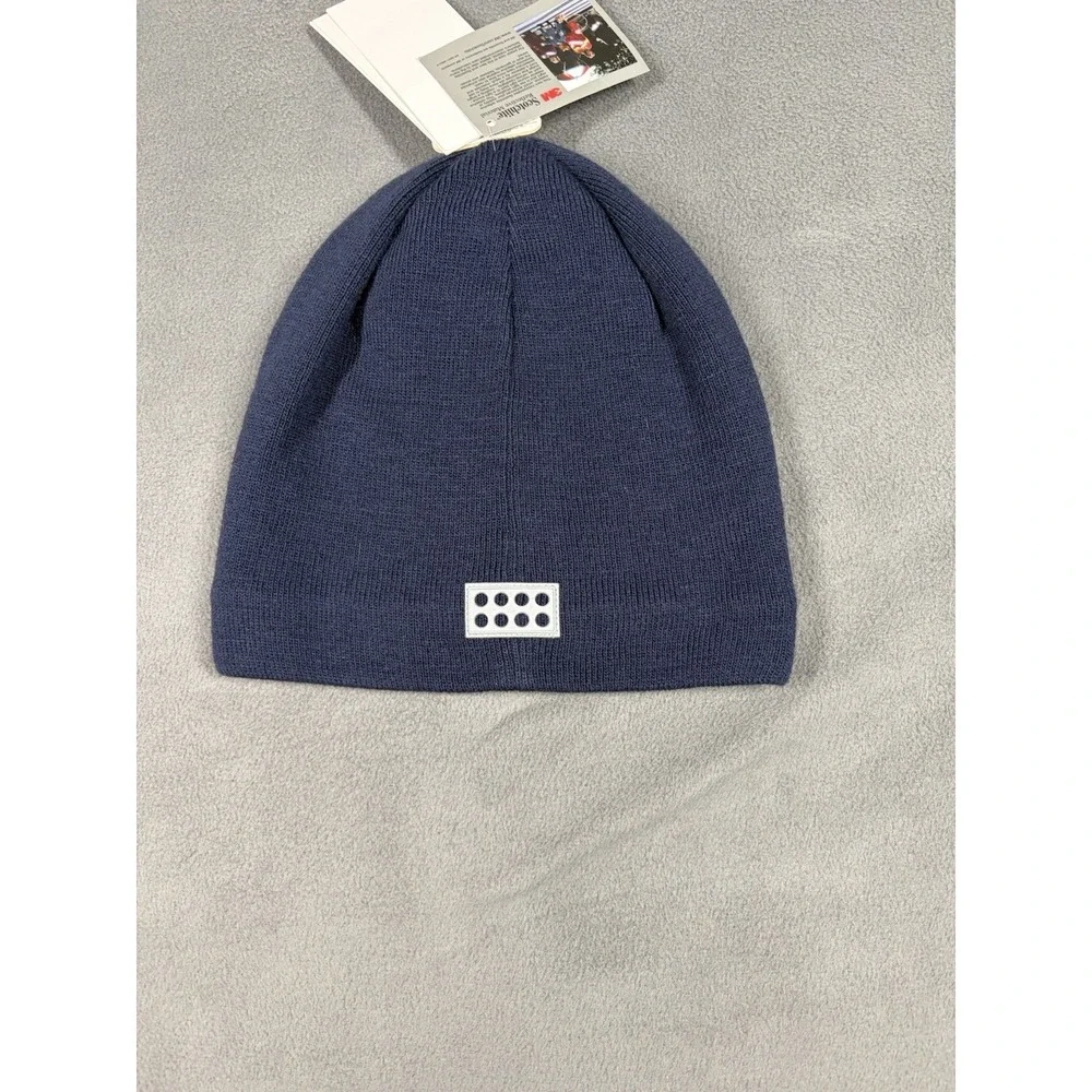 LEGO Wear Ninjago Beanie Blue Boys Size 3-7 Years Knit Winter Hat Excellent